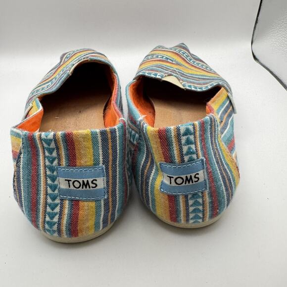 TOMS Womens Slip On Flats Southwestern Aztec Native Tribal Boho Design Size 8.5 - Picture 5 of 7